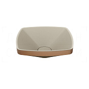 Gessi Jacqueline Раковина чаша 44,8х15h см, без перелива, цвет: copper brushed PVD 77610#708