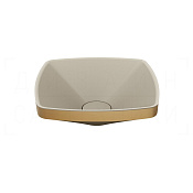 Gessi Jacqueline Раковина чаша 44,8х15h см, без перелива, цвет: warm bronze brushed PVD 77610#726