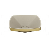 Gessi Jacqueline Раковина чаша 44,8х15h см, без перелива, цвет: brushed brass PVD 77610#727