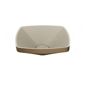 Gessi Jacqueline Раковина чаша 44,8х15h см, без перелива, цвет: coffee bronze brushed PVD 77610#761