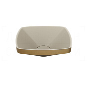 Gessi Jacqueline Раковина чаша 44,8х15h см, без перелива, цвет: deep bronze brushed PVD 77610#791