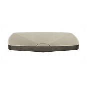 Gessi Jacqueline Раковина чаша 60х10,5h см, без перелива, цвет: black metal brushed PVD 77612#707