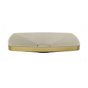 Gessi Jacqueline Раковина чаша 60х10,5h см, без перелива, цвет: brushed brass PVD 77612#727