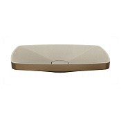 Gessi Jacqueline Раковина чаша 60х10,5h см, без перелива, цвет: coffee bronze brushed PVD 77612#761