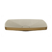Gessi Jacqueline Раковина чаша 60х10,5h см, без перелива, цвет: deep bronze brushed PVD 77612#791