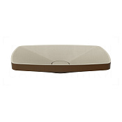 Gessi Jacqueline Раковина чаша 60х10,5h см, без перелива, цвет: dark bronze 77612#845