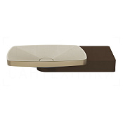 Gessi Jacqueline Раковина подвесная 60х13,5h см, с боковой консолью, цвет: finox brushed nickel 77614#149
