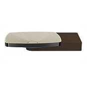 Gessi Jacqueline Раковина подвесная 60х13,5h см, с боковой консолью, цвет: black metal PVD 77614#706
