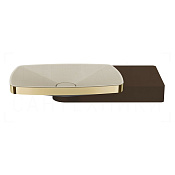 Gessi Jacqueline Раковина подвесная 60х13,5h см, с боковой консолью, цвет: brass PVD 77614#710
