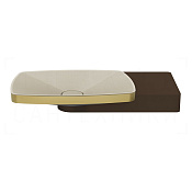Gessi Jacqueline Раковина подвесная 60х13,5h см, с боковой консолью, цвет: brushed brass PVD 77614#727