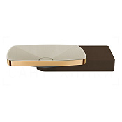 Gessi Jacqueline Раковина подвесная 60х13,5h см, с боковой консолью, цвет: warm bronze PVD 77614#735