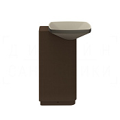 Gessi Jacqueline Раковина напольная 55х90h см, выпуск в пол, цвет: black metal brushed PVD 77616#707
