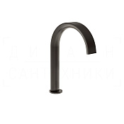 Gessi Pelle Излив высокий отдельностоящий для раковины 17,5 см, цвет: black metal brushed PVD 78021#707