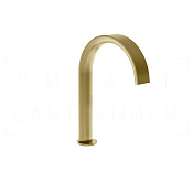 Gessi Pelle Излив высокий отдельностоящий для раковины 17,5 см, цвет: brushed brass PVD 78021#727