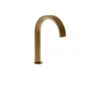 Gessi Pelle Излив высокий отдельностоящий для раковины 17,5 см, цвет: deep bronze brushed PVD 78021#791