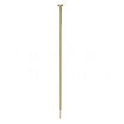 Gessi Pelle Излив потолочный для раковины, высота под заказ, цвет: creme/brushed brass PVD 78296#435