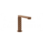 Gessi Pelle Излив отдельностоящий для раковины 12,3 см, цвет: copper brushed PVD 78321#708