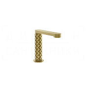 Gessi Pelle Излив отдельностоящий для раковины 12,3 см, цвет: brushed brass PVD 78321#727