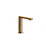 Gessi Pelle Излив отдельностоящий для раковины 12,3 см, цвет: warm bronze PVD 78321#735