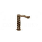 Gessi Pelle Излив отдельностоящий для раковины 12,3 см, цвет: coffee bronze brushed PVD 78321#761