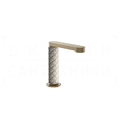Gessi Pelle Laccetto Излив отдельностоящий для раковины 12,3 см, цвет: creme/finox brushed nickel 78421#432