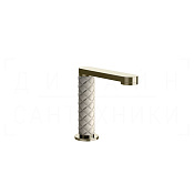 Gessi Pelle Laccetto Излив отдельностоящий для раковины 12,3 см, цвет: creme/nickel PVD 78421#433