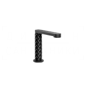 Gessi Pelle Laccetto Излив отдельностоящий для раковины 12,3 см, цвет: nero/matte black 78421#438