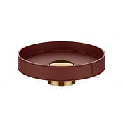 Gessi Pelle Раковина чаша d50х17,5h см, без перелива, цвет: red cherry/warm Bronze PVD 78601#430