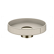Gessi Pelle Раковина чаша d50х17,5h см, без перелива, цвет: creme/nickel PVD 78601#433