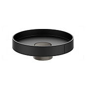 Gessi Pelle Раковина чаша d50х17,5h см, без перелива, цвет: nero/black metal brushed PVD 78601#440