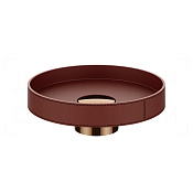 Gessi Pelle Раковина чаша d50х17,5h см, без перелива, цвет: red cherry/copper PVD 78601#444
