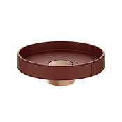 Gessi Pelle Раковина чаша d50х17,5h см, без перелива, цвет: red cherry/copper brushed PVD 78601#445