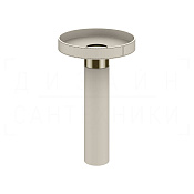 Gessi Pelle Раковина напольная d50х91,7h см, выпуск в пол, цвет: creme/nickel PVD 78607#433