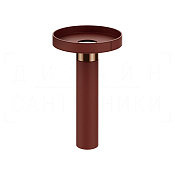 Gessi Pelle Раковина напольная d50х91,7h см, выпуск в пол, цвет: red cherry/copper PVD 78607#444