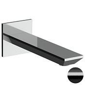 Remer Edge Излив настенный для ванны 15,5 см, цвет: cromo nero spazzolato 91EGCFP