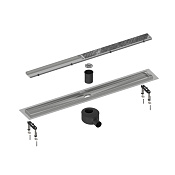Timo Drain Systems Душевой трап 90 см под плитку, с сифоном в комплекте, цвет: сатин DS230209/01