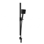 Gessi Immersiva Душевой гарнитур: ручной душ, штанга, держатель, шланг 150 см, цвет: black metal PVD 57542#706