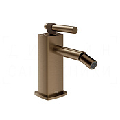 Gessi Jacqueline Смеситель для биде, с донным клап., излив 11,6 см, цвет: coffee bronze brushed PVD 77067#761