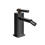 Gessi Jacqueline Смеситель для биде, без донного клапана, излив 11,6 см, цвет: black metal PVD 77068#706