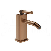 Gessi Jacqueline Смеситель для биде, без донного клапана, излив 11,6 см, цвет: copper brushed PVD 77068#708