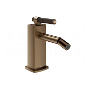 Gessi Jacqueline Смеситель для биде, с донным клап., излив 11,6 см, цвет: coffee bronze brushed PVD 77267#761