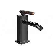 Gessi Jacqueline Смеситель для биде, без донного клапана, излив 11,6 см, цвет: black metal PVD 77268#706