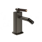 Gessi Jacqueline Смеситель для биде, без донного клап., излив 11,6 см, цвет: black metal brushed PVD 77268#707