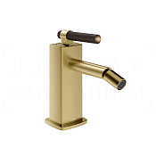 Gessi Jacqueline Смеситель для биде, без донного клапана, излив 11,6 см, цвет: brushed brass PVD 77268#727
