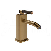 Gessi Jacqueline Смеситель для биде, без донного клап., излив 11,6 см, цвет: deep bronze brushed PVD 77268#791