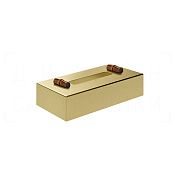 Gessi Jacqueline Диспенсер для бумажных салфеток, настольный, цвет: brushed brass PVD 77571#727