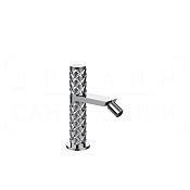 Gessi Pelle Tresse Смеситель для биде, без донного клапана, излив 10,9 см, цвет: chrome 78068#031