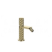 Gessi Pelle Tresse Смеситель для биде, без донного клапана, излив 10,9 см, цвет: brass PVD 78068#710