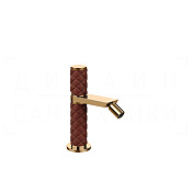 Gessi Pelle Tresse Смеситель для биде, с дон. кл., излив 10,9 см, цвет: red cherry/warm Bronze PVD 78267#430
