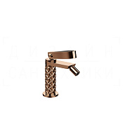 Gessi Pelle Laccetto Смеситель для биде, без донного клапана, излив 10,9 см, цвет: copper PVD 78368#030